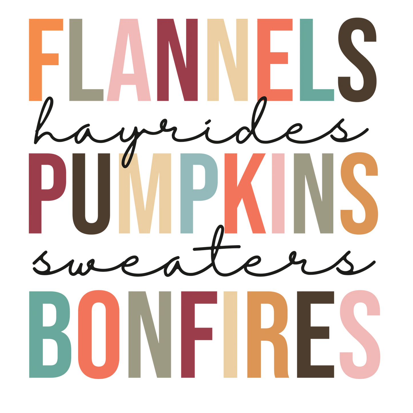 Fall Gang Sheet 23x60