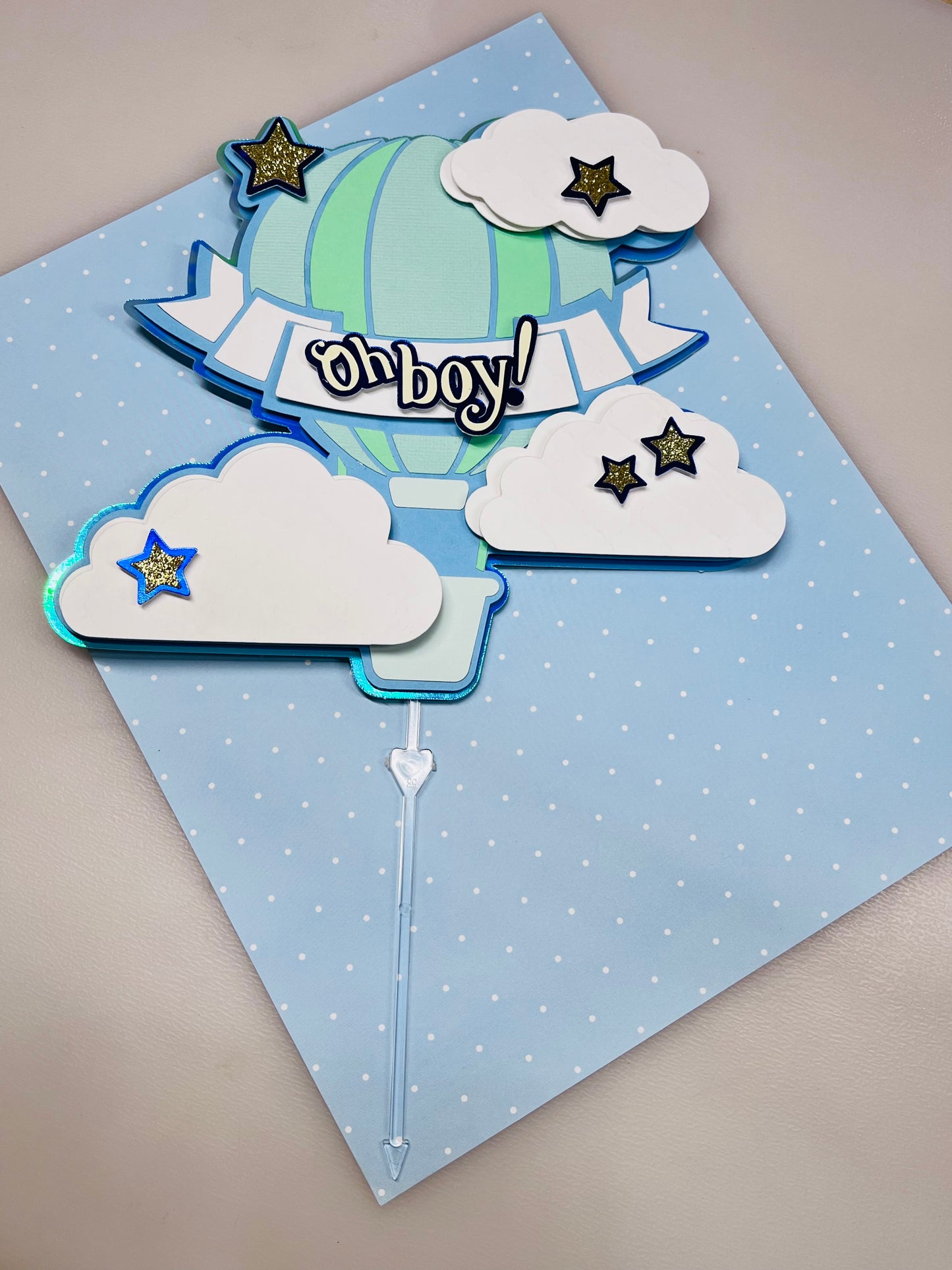 “Baby Boy” Cake Topper