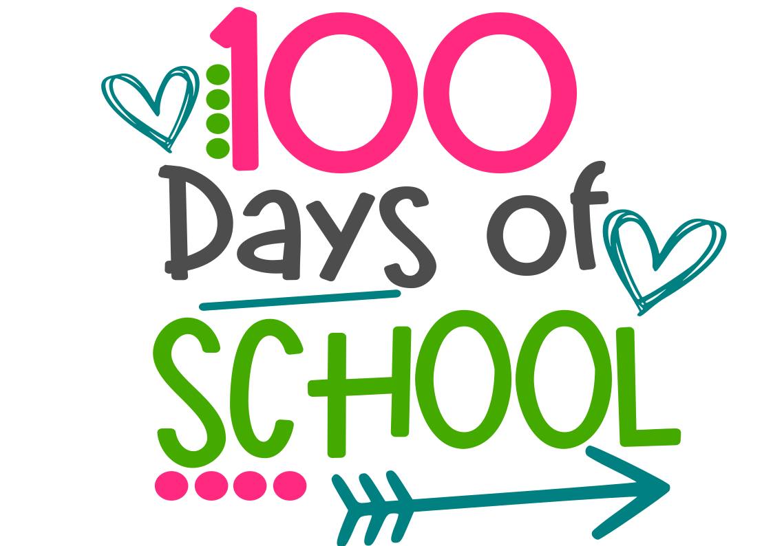 100 Days of School Pink
