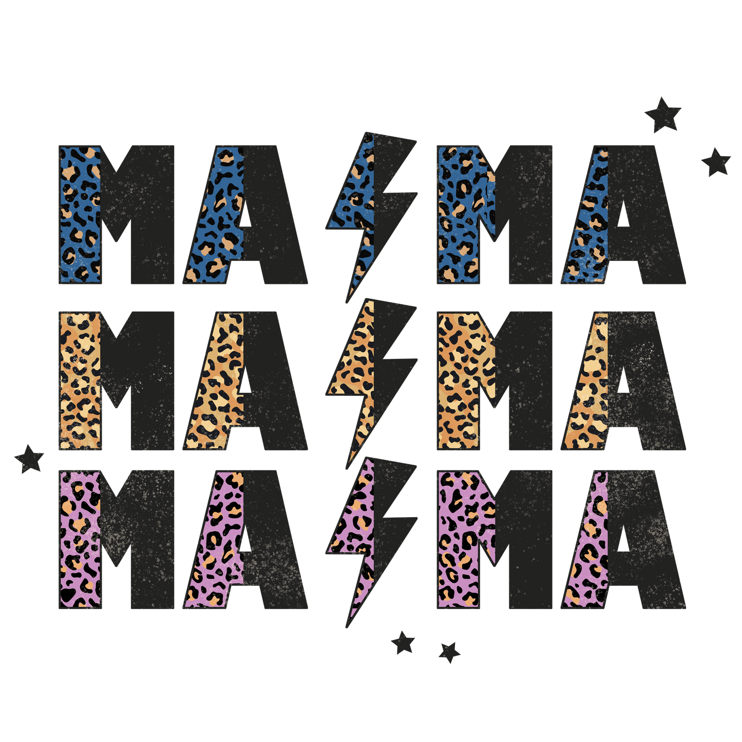 Cheetah Mama Stacked