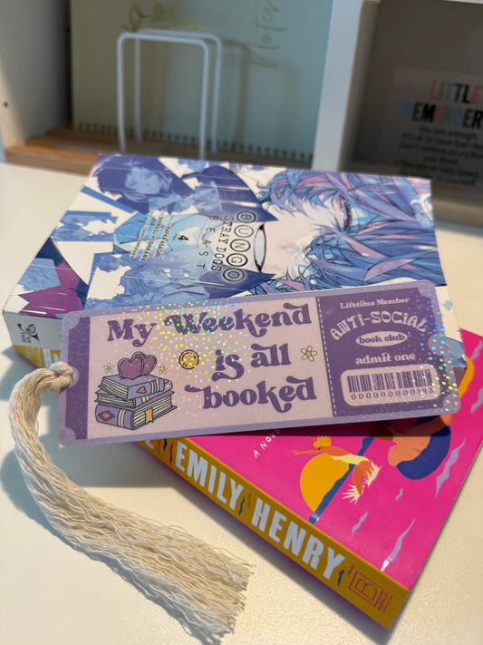 My Weekend is all Booked Bookmark