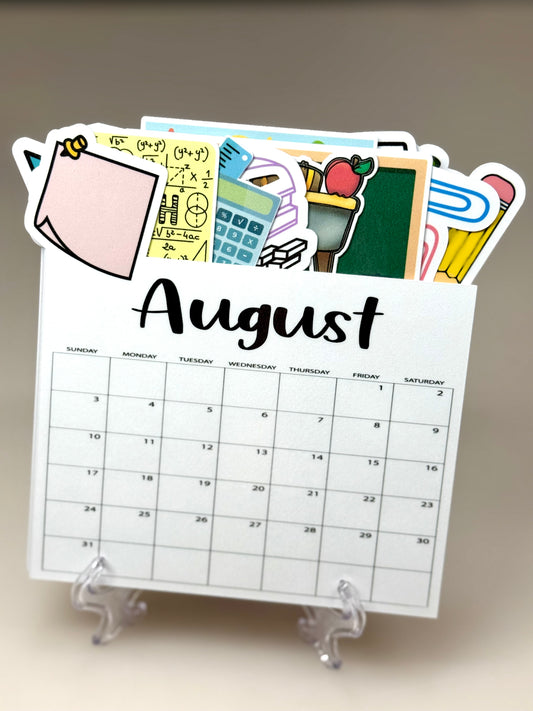 Back 2 School Mini Calendar
