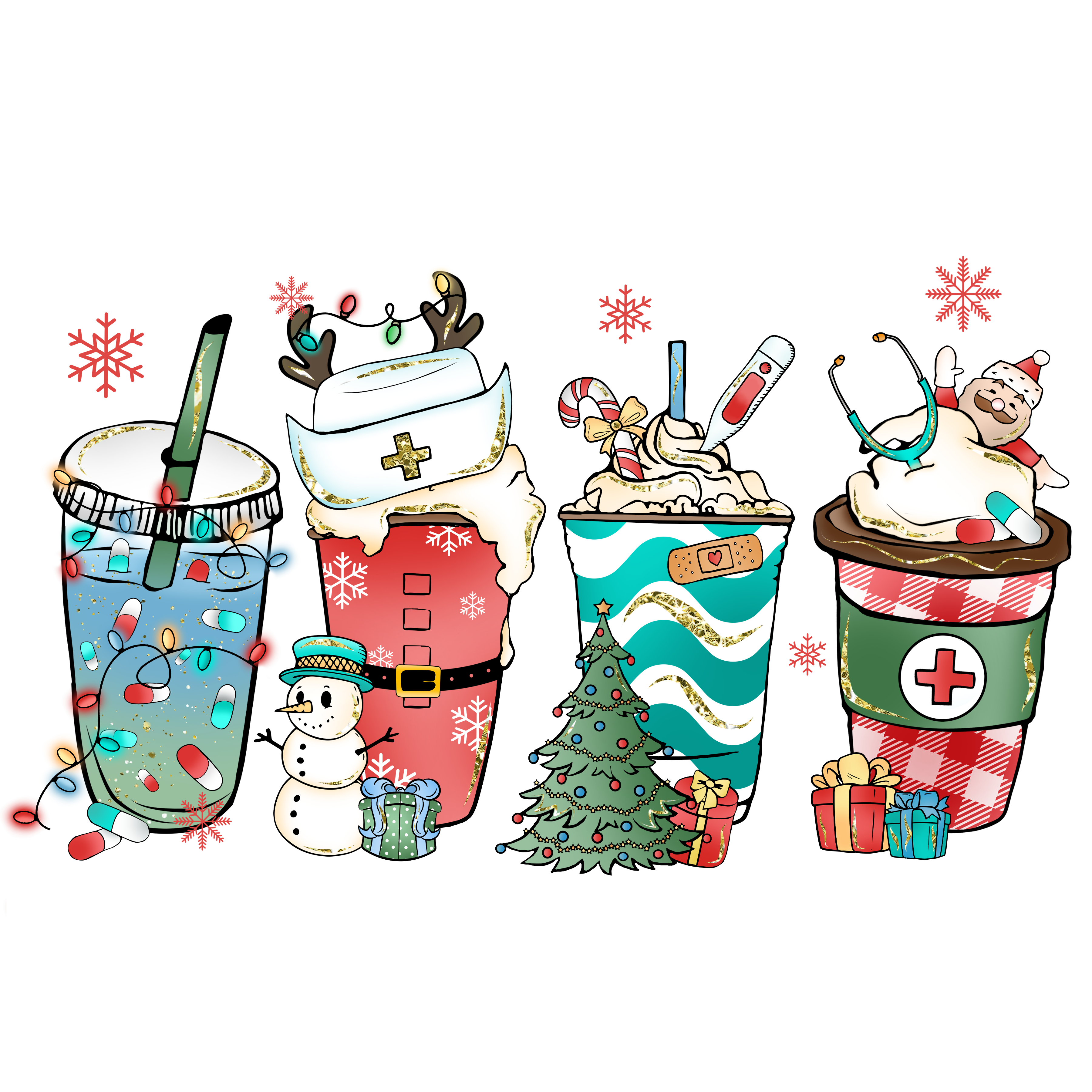Nurse Christmas Fraps