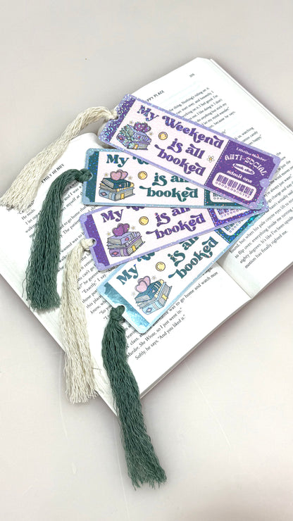 My Weekend is all Booked Bookmark