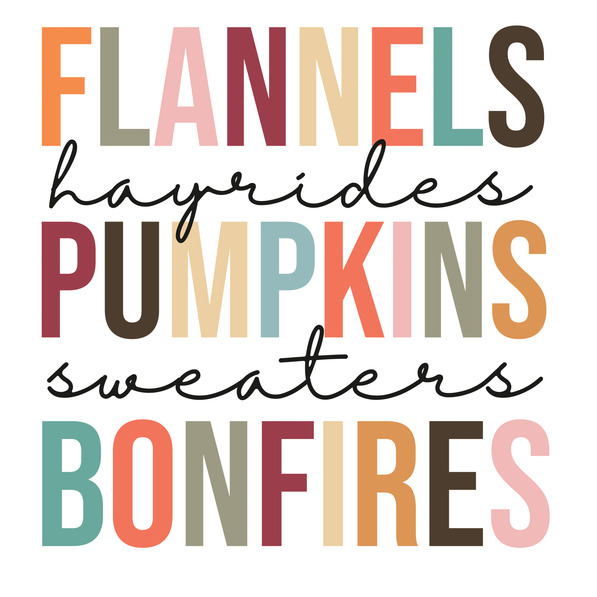Fall Gang Sheet 23x60