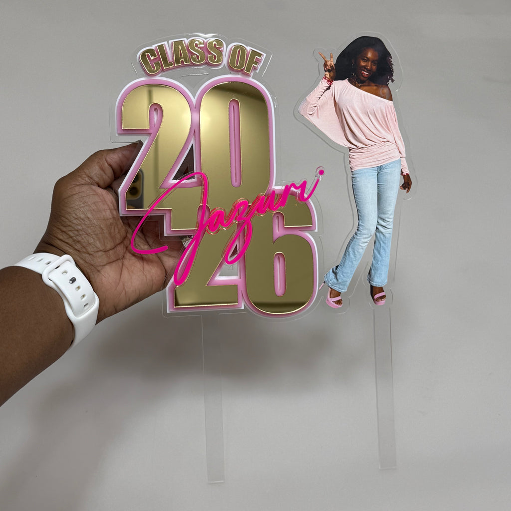 Class of 2026 Acrylic Cake Topper
