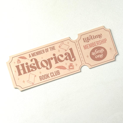 Book Club Stub Bookmark