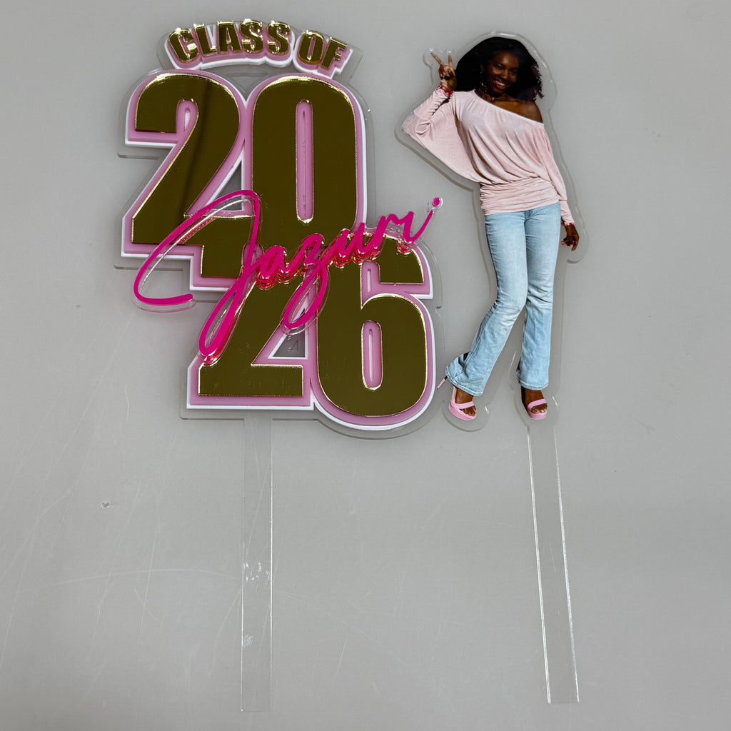 Class of 2026 Acrylic Cake Topper