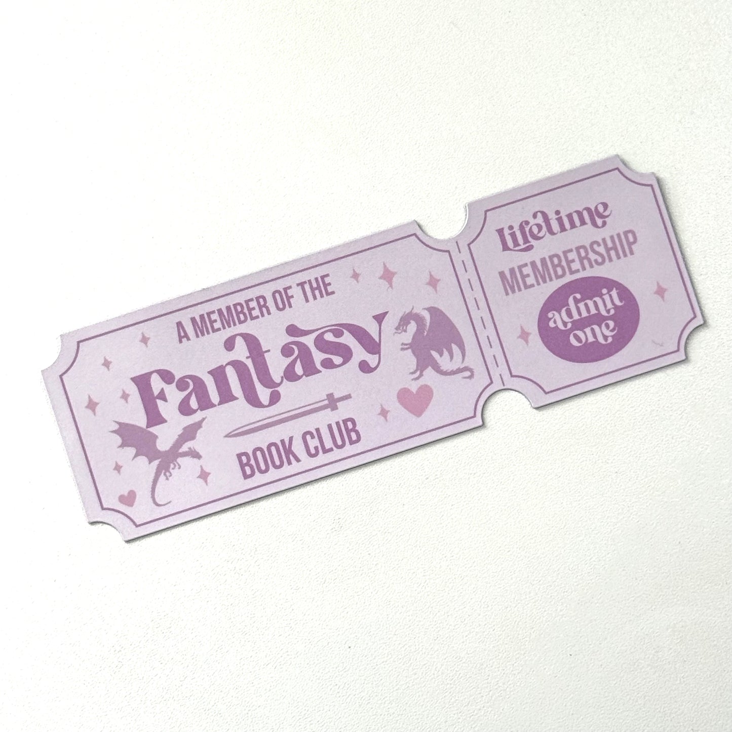 Book Club Stub Bookmark