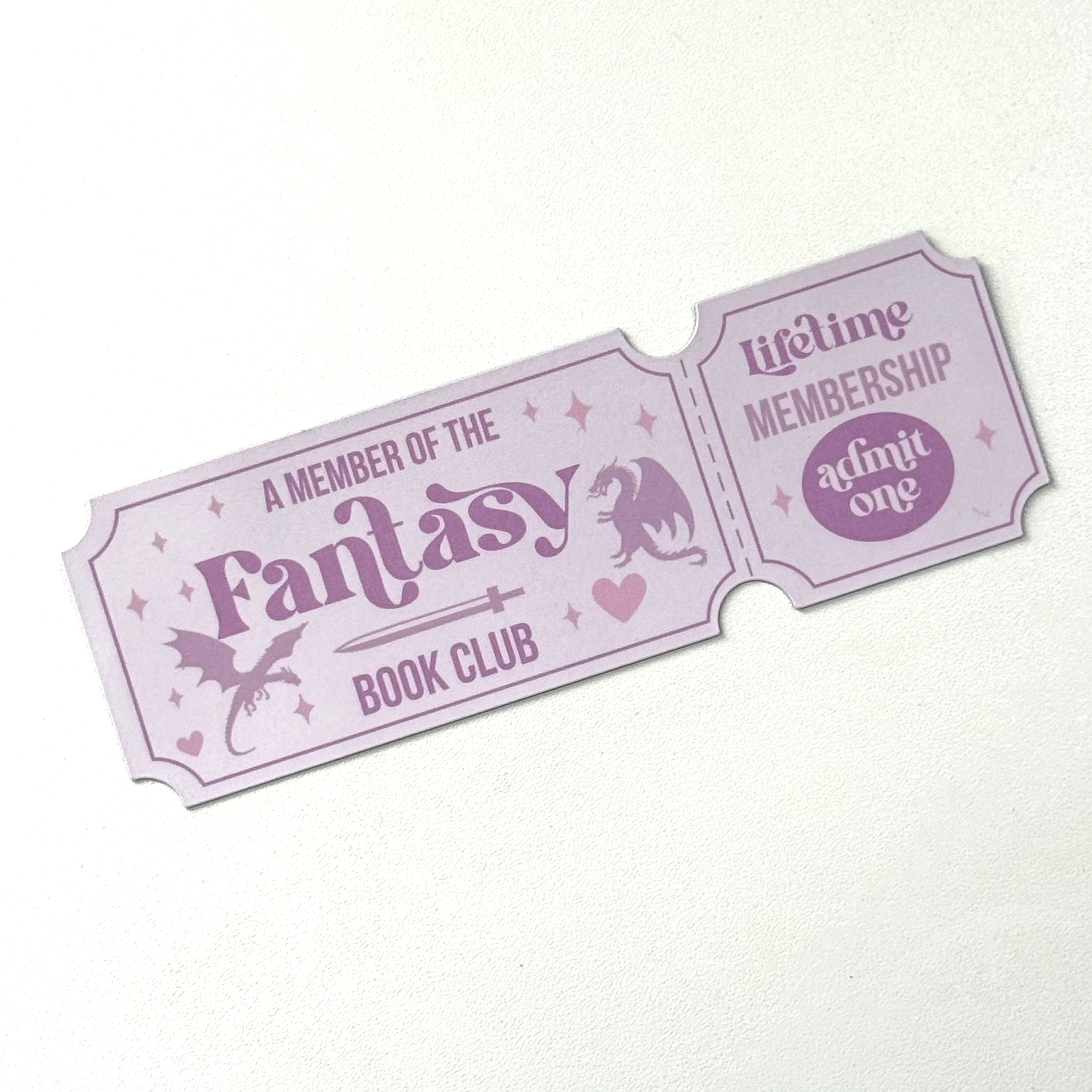 Book Club Stub Bookmark
