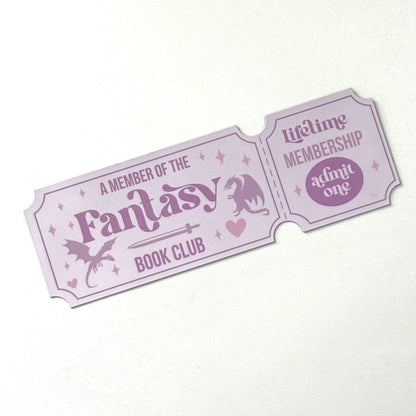 Book Club Stub Bookmark