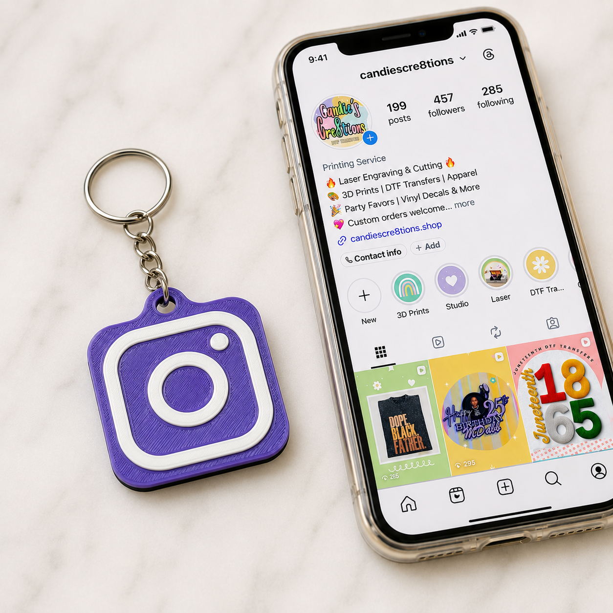 3D Printed NFC Keychain