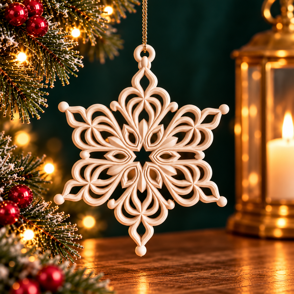 Celestial Snowflake Ornament