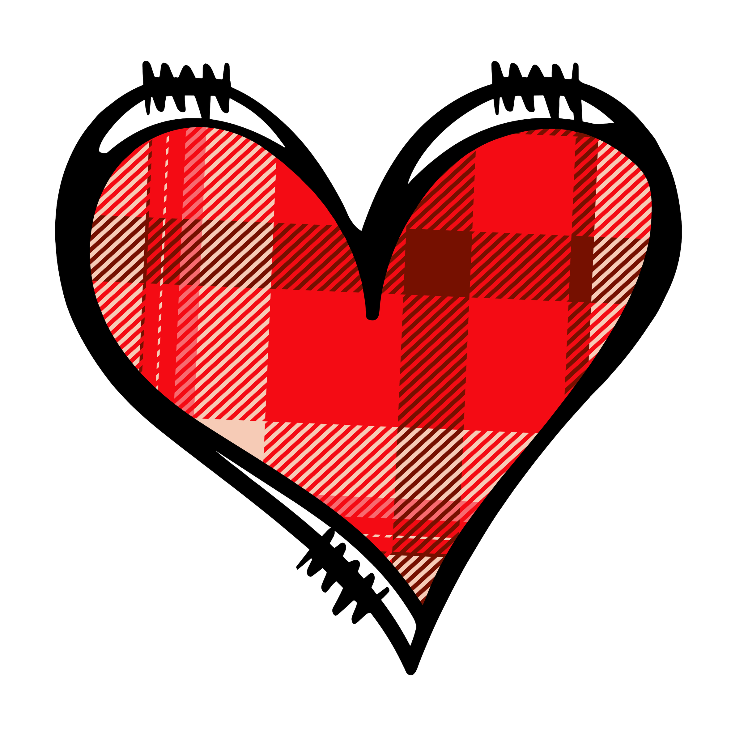Plaid Heart
