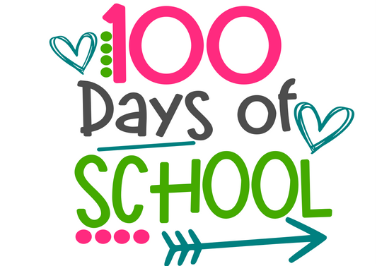 100 Days of School Pink