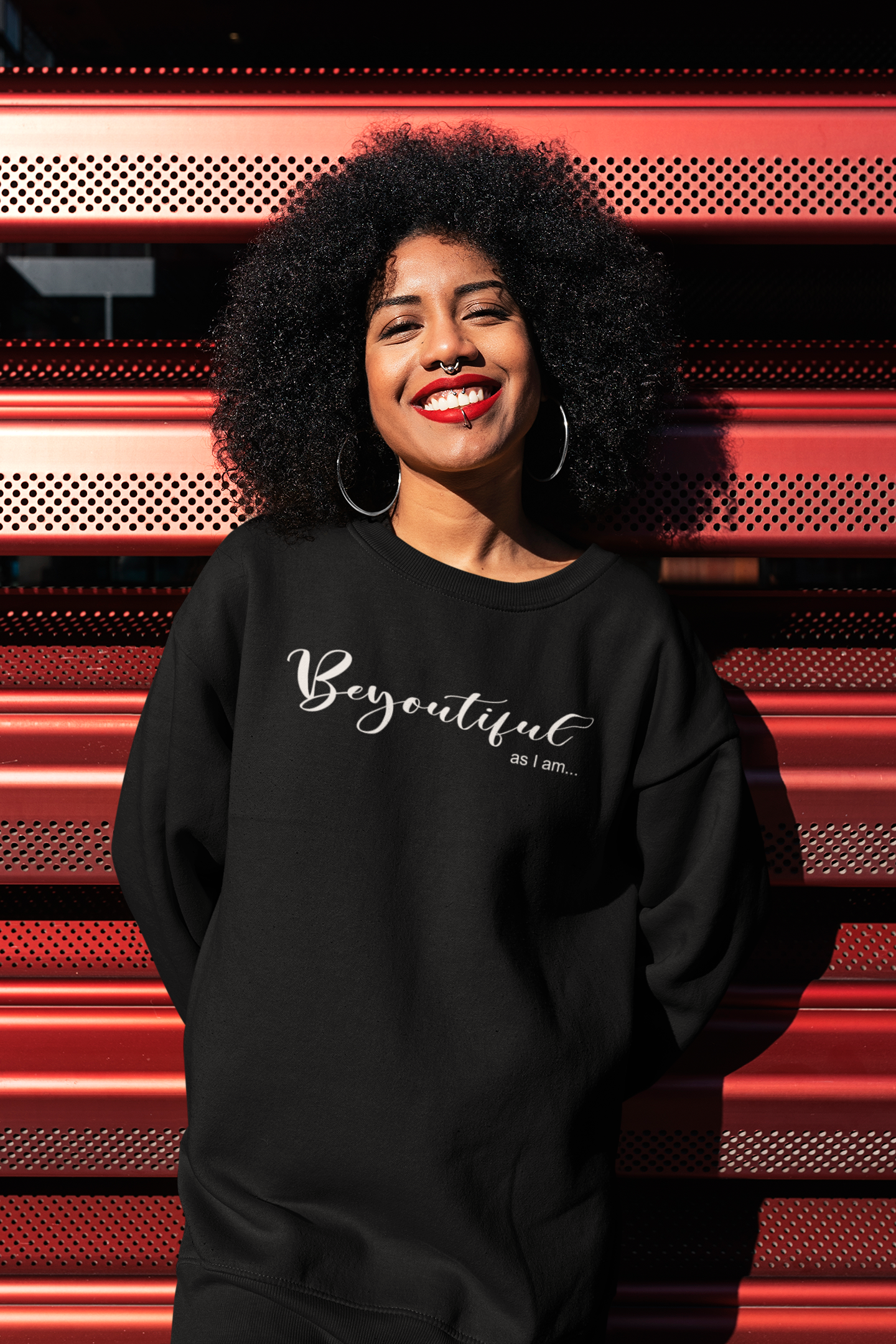 Beyoutiful as I am Crewneck Sweatshirt