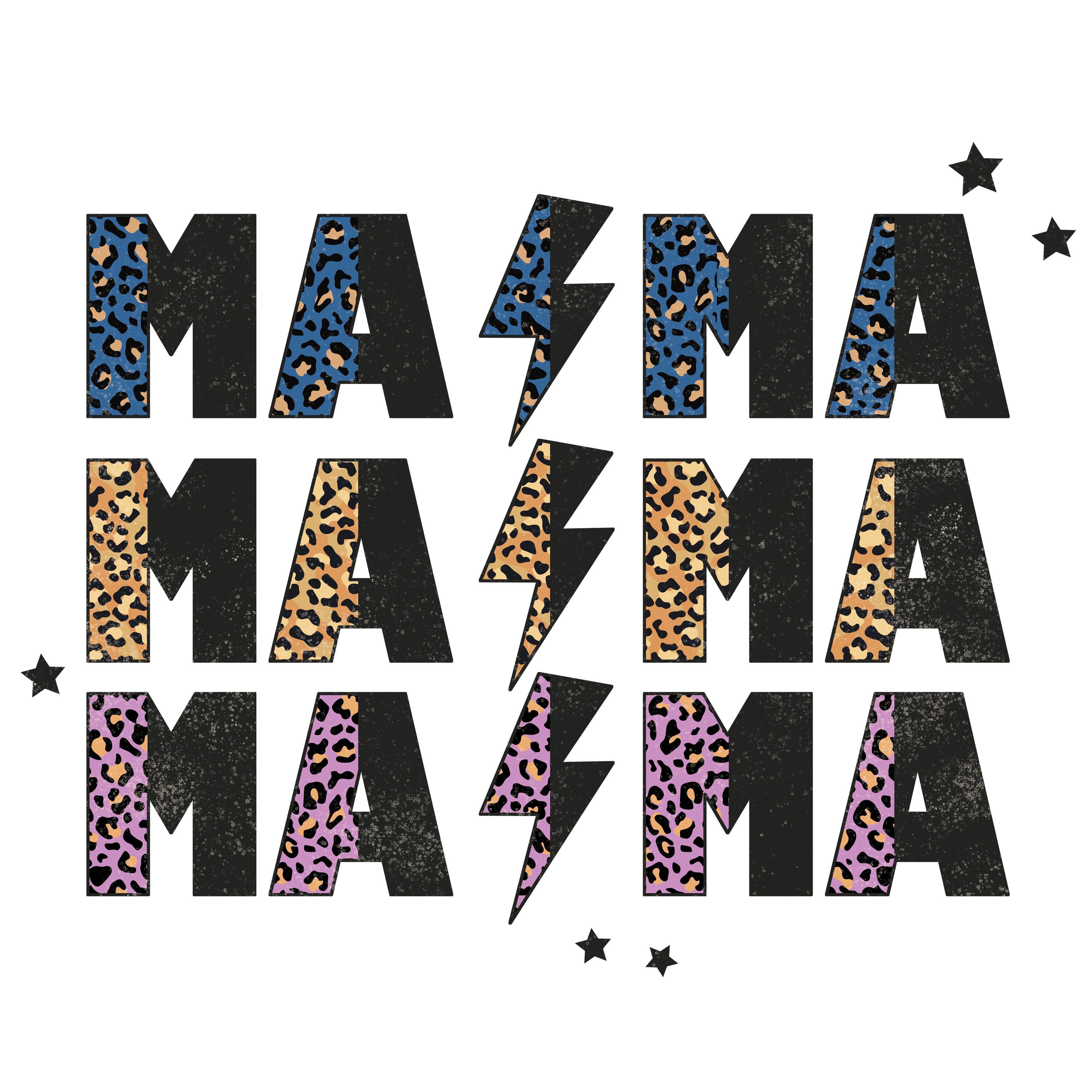 Cheetah Mama Stacked